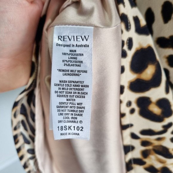 Review Feline Fine Multicolour Leopard Print A-Line Skirt Size 10 - Picture 8 of 8